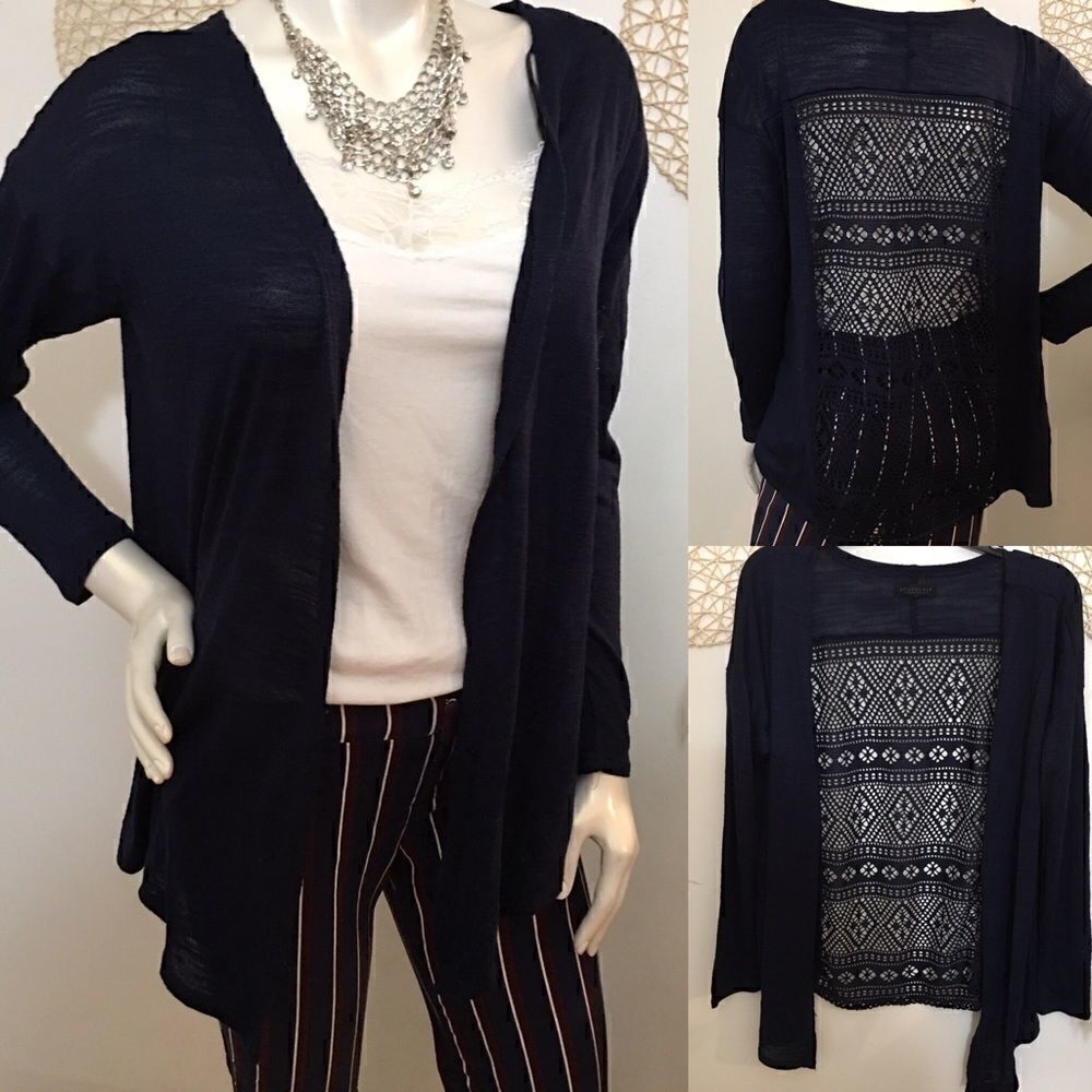 Aero Lite weight crochet back cardigan
